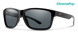 Smith Drake Sunglasses ChromaPop Glass Polarized in Black with Grey